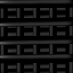 Gray 3D lattice pattern with shadow. Background, wallpaper - vector illustration.