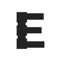 Letter E Construction Service and Architecture Logo Template Illustration Design