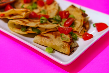 Colorful Mexican Cheese Quesadillas