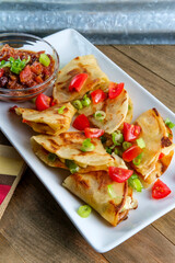 Vegetarian Mexican Cheese Quesadillas
