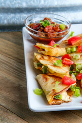 Vegetarian Mexican Cheese Quesadillas