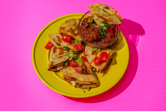 Colorful Mexican Cheese Quesadillas