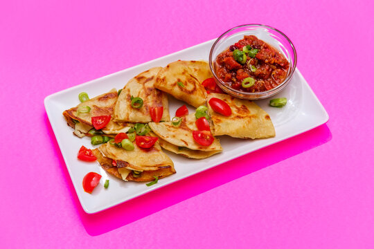 Colorful Mexican Cheese Quesadillas