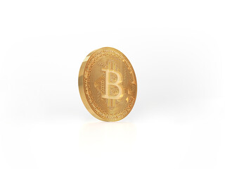 bitcoin coin crypto money isolated on white background