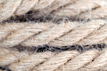 thick linen gray rope