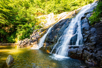 White Oak Canyon and Cedar Run trail loop waterfalls in Shenandoah National Park