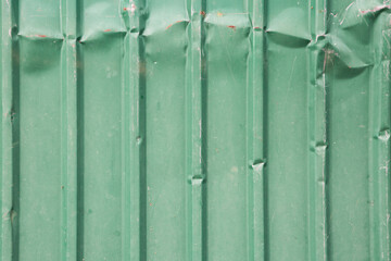Pattern of Damaged Green Wall metal sheet  texture background