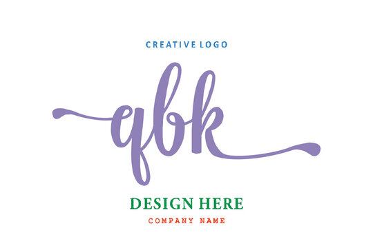 QBK lettering logo is simple, easy to understand and authoritative