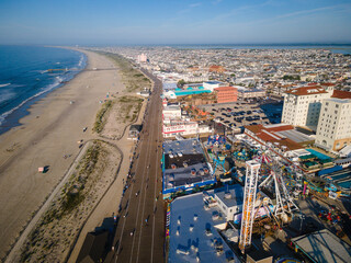 Obraz premium Aerial Drone of Ocean City New Jersey 