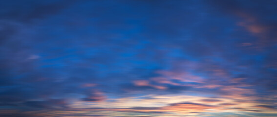 Naklejka na ściany i meble Sky with clouds during sunset