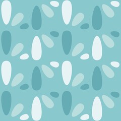 Rounded abstract seamless pattern - retro accent for any surfaces.