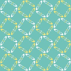 Rounded abstract seamless pattern - retro accent for any surfaces.