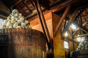 岡崎の八丁味噌造りの道具