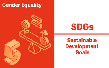 SDGsピクトグラム　ゴール5、ジェンダー平等を実現しよう