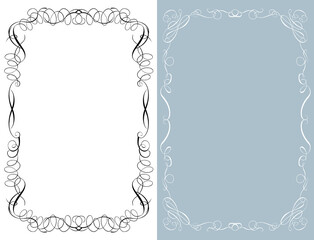 Vintage, elegant decorative ruled lines, decorative ruled lines, frame illustration set decorative frame.