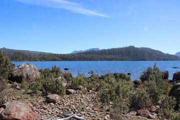Fototapeta na wymiar Lake St. Clair, Cradle Mountain-Lake St. Clair National Park, Tasmania, Australia.