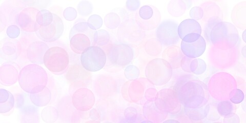 Abstract pink bubbles on white background.