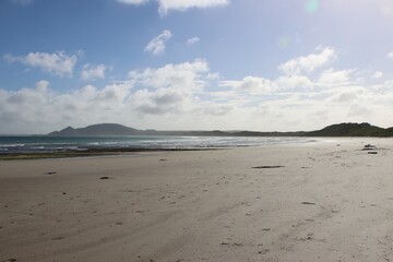Beach scene near the small town of Marrawah on the west coast of Tasmania, Australia.