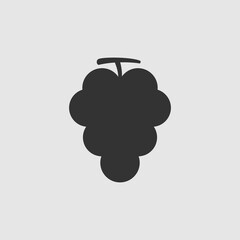 Vector Simple Isolated Grapes Icon