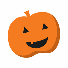 Vector pumpkin icon. illustration for Halloween holiday on October 31.