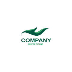 Fototapeta premium leaf silhouette logo or symbol