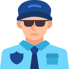 security guard flat icon