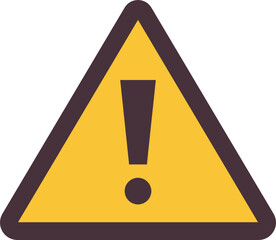 warning flat icon