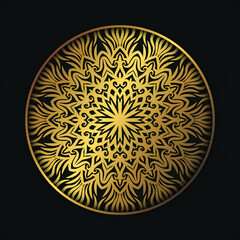 gold mandala background