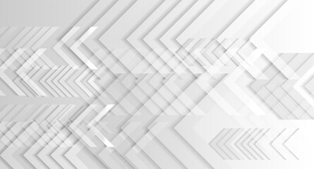Abstract technology background with grey arrows. Vector graphic design