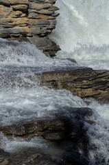 Flowing Water over the Rocks