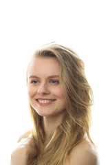 Naklejka premium Female beauty in close-up