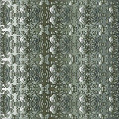 
Silver metallic gradient with repeat Pattern . Abstract metallic background.