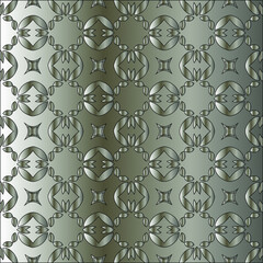
Silver metallic gradient with repeat Pattern . Abstract metallic background.