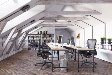 modern office interior design concept