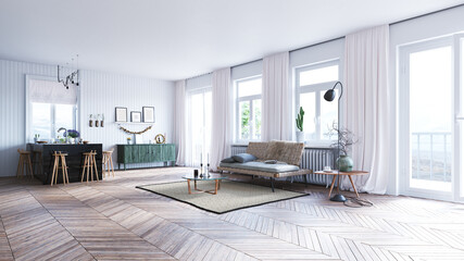 modern living interior