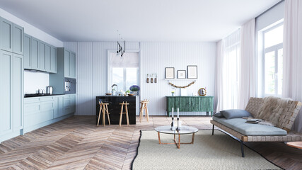 modern living interior