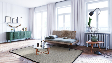 modern living interior