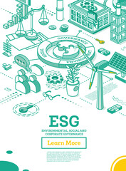 ESG Concept of Environmental, Social and Governance.