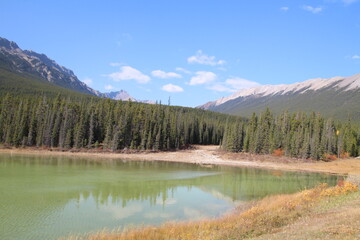 Fototapeta na wymiar Wetlands By Highway 11, Nordegg, Alberta