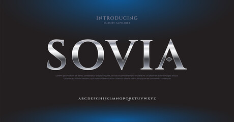 future luxury serif alphabet font. typography urban style fonts for book cover, magazine, movie, logo design