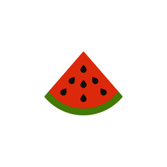 watermelon icon in color icon, isolated on white background 