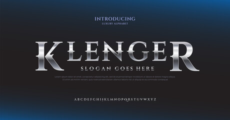 future luxury serif alphabet font. typography urban style fonts for book cover, magazine, movie, logo design