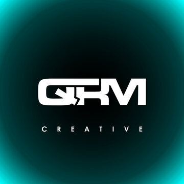 QRM Letter Initial Logo Design Template Vector Illustration