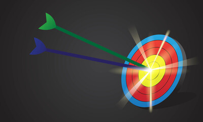 target archery vector background
