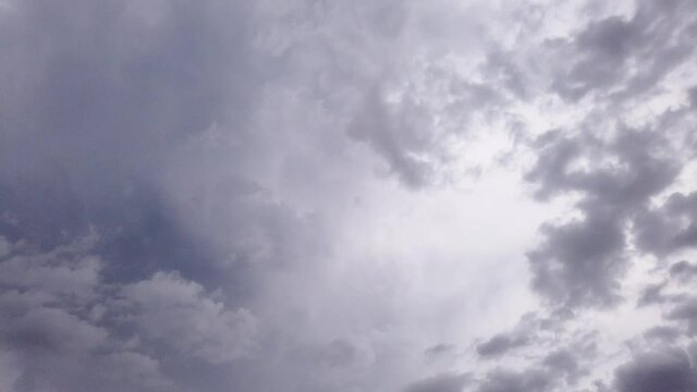 time-lapse nubes de lluvia 