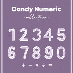 set of candy numeric