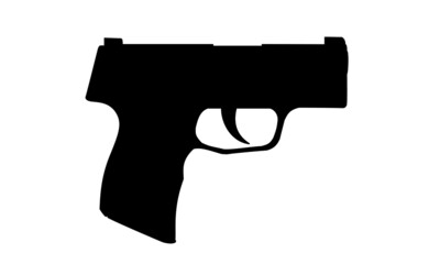 Sig Sauer p365 semi-automatic handgun pistol silhouette