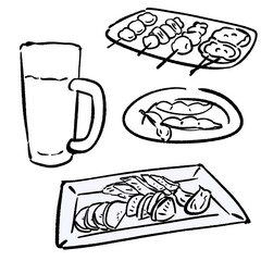 手描き水彩のカレー用根菜断面イラスト長方形フレーム 左右 Background Wall Mural Backgrou Nyolon