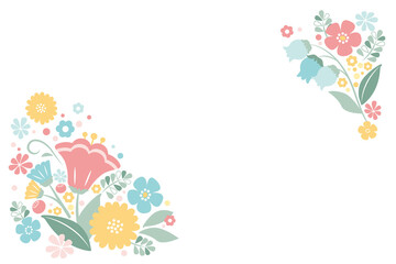 花 ベクター フレーム