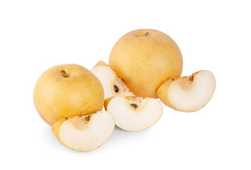 Snow pear isolated on a white background